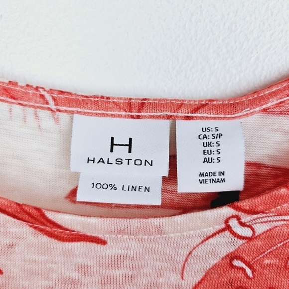 H by Halston Floral Linen Top NWT, size small - Picture 4 of 7
